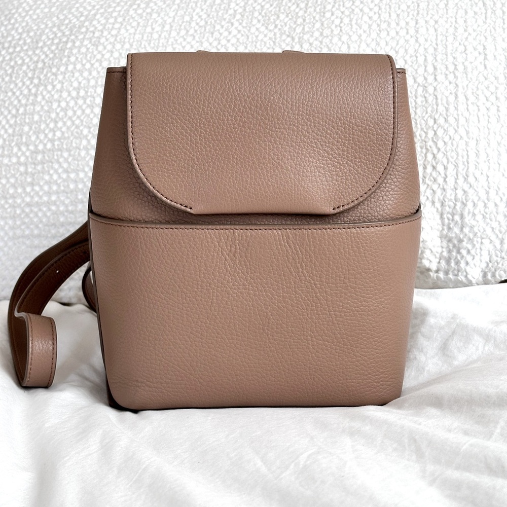 Cuyana mini leather backpack